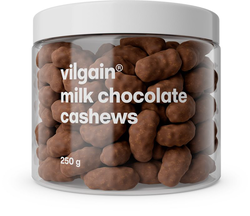 Vilgain Kešu v čokoláde – mliečna čokoláda 250 g