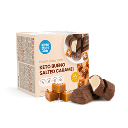 Keto Bueno Salted Caramel – chrumkavé oblátky (7 porcií)