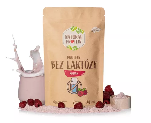 NaturalProtein Bezlaktózový proteín - Malina