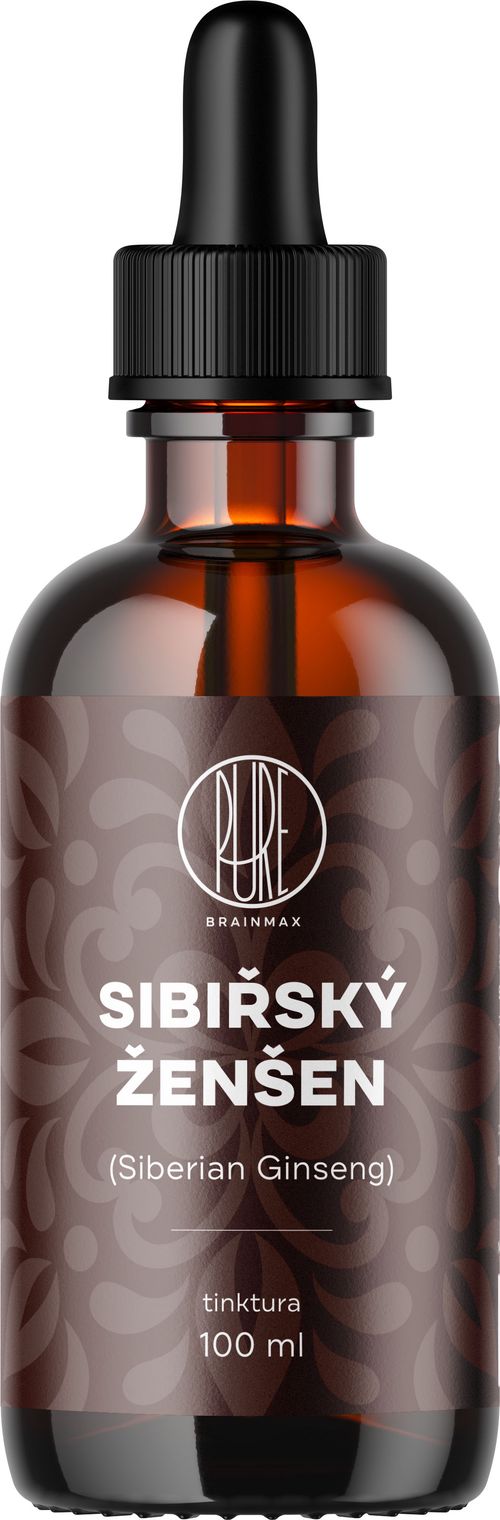 BrainMax Pure Sibiřský ženšen (Siberian Ginseng) tinktura, 100 ml