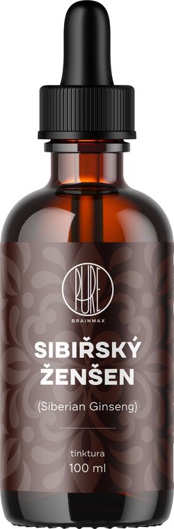 BrainMax Pure Sibiřský ženšen (Siberian Ginseng) tinktura, 100 ml