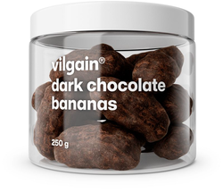 Vilgain Banány v čokoláde – horká čokoláda 250 g
