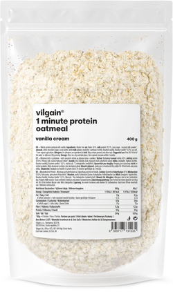 Vilgain Minútová proteínová kaša – Vanilkový krém 400 g
